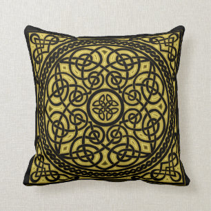 Cojín Decorativo diseño céltico del oro