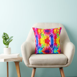 COJÍN DECORATIVO DISEÑO COLORIDO DE DIVERSIÓN MODERNA TIE-DYE