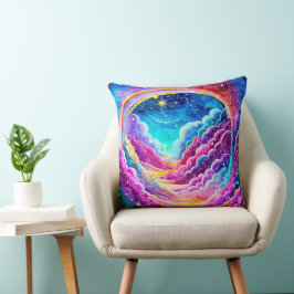 COJÍN DECORATIVO DISEÑO COLORIDO Y ADORABLE DEL ESPACIO EXTERIOR