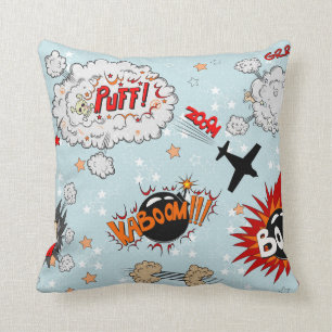 Cojín Decorativo Diseño cómico del superhéroe del estilo