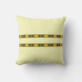 Cojín Decorativo Diseño continuo de naranja amarillo