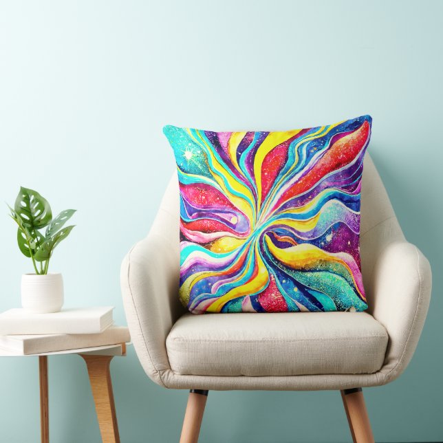 COJÍN DECORATIVO DISEÑO COSMIC SIMPLE ABSTRACTO (Silla)