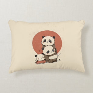 Cojín Decorativo Diseño Cute Pandas