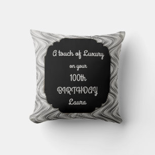 Cojín Decorativo Diseño de 100 años con toque de lujo