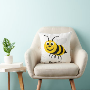 Cojín Decorativo Diseño de abeja personalizado