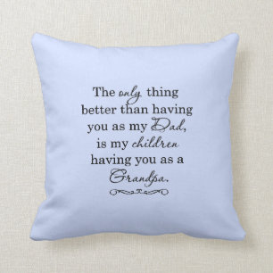 Cojín Decorativo Diseño de abuelo dulce