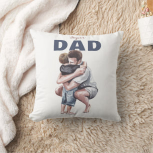 Cojín Decorativo Diseño de acuarela Super Papá