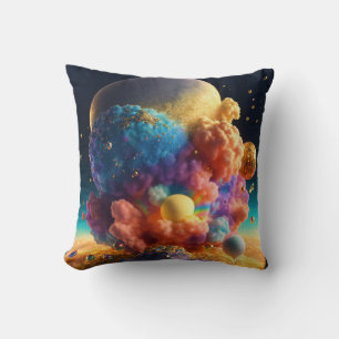 Cojín Decorativo Diseño de almohadilla de cielo arcoiris de ensueño