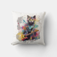 diseño de amante del gato rockstar