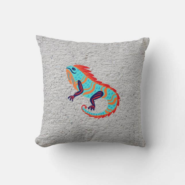 Cojín Decorativo Diseño de arte animal (Anverso)