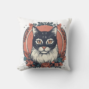 Cojín Decorativo diseño de arte de amante de los gatos lindos