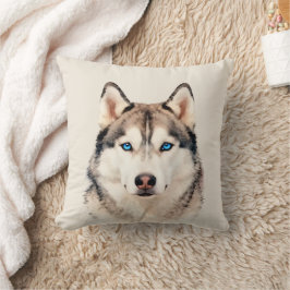 Cojín Decorativo Diseño de arte de perro Husky