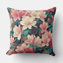 Cojín Decorativo Diseño de Azalea Art Deco