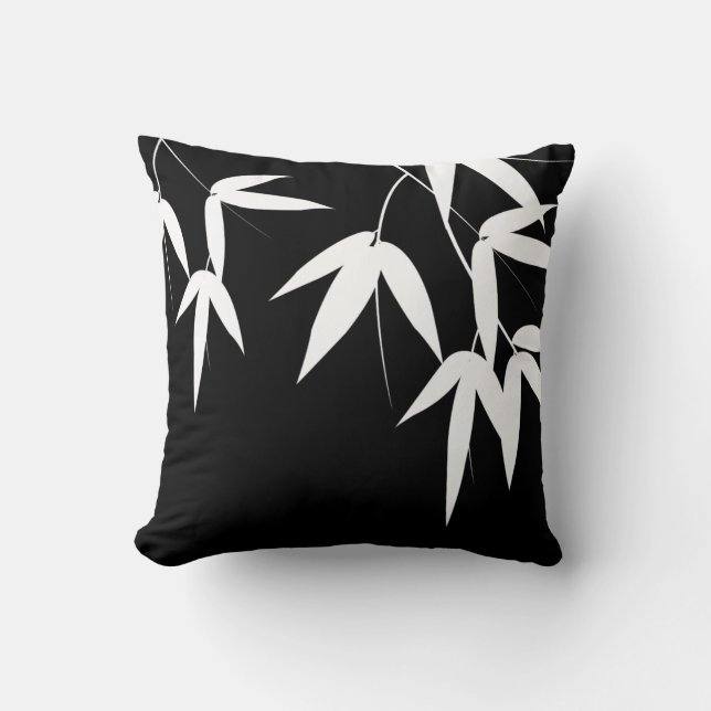 Cojín Decorativo Diseño de bambú elegante (Anverso)