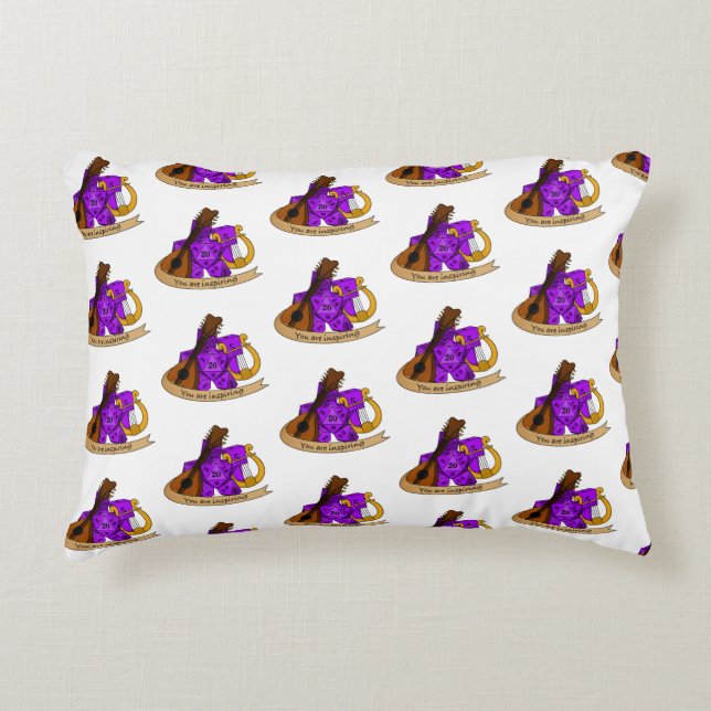 Cojín Decorativo Diseño de Bard Dice (Anverso)