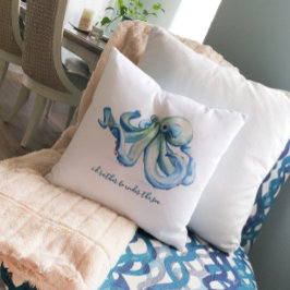 Cojín Decorativo Diseño de Beach House Personaliza el Ocean Throw