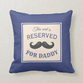 Cojín Decorativo Diseño de bigote de asiento reservado