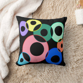 Cojín Decorativo Diseño de bolas de arco iris Billiard
