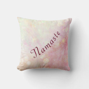 Cojín Decorativo Diseño de bonito rosa de Namaste