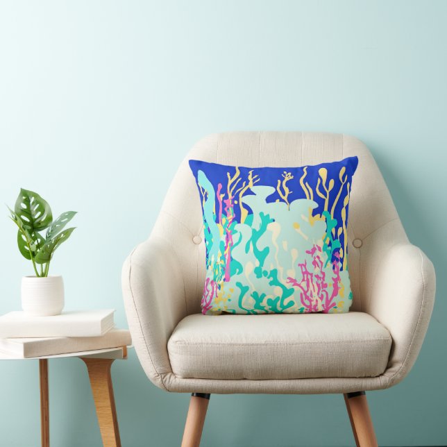 Cojín Decorativo Diseño De Bonitos Patrones Oceánicos. ¡Hazte con u (Silla)