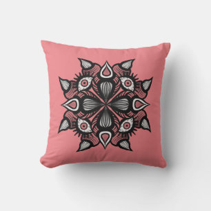 Cojín Decorativo Diseño de bruja de Gótico Pastel - Monstruo rosa N