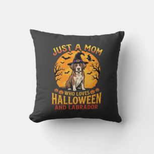 Cojín Decorativo Diseño de bruja madre labrador Halloween_1