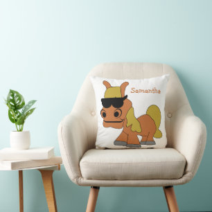 Cojín Decorativo Diseño de Caballo Personalizado