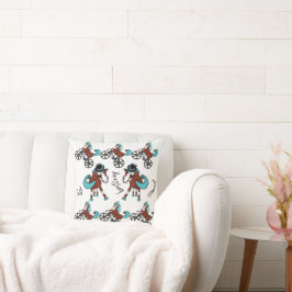 Cojín Decorativo diseño de caballos divertidos y brillantes