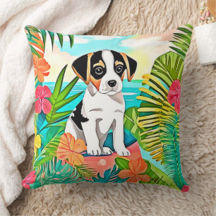 Cojín Decorativo Diseño de cachorros de paraíso