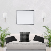 Diseño de Caída Decorativa en Blanco y Negro