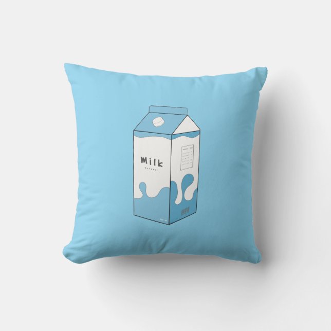Cojín Decorativo Diseño de caja de leche (Anverso)