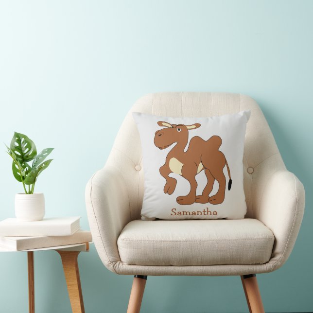 Cojín Decorativo Diseño de Camello Bactriano Personalizado (Silla)