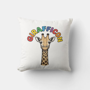 Cojín Decorativo Diseño de camiseta de animal lindo icono de jirafa