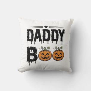 Cojín Decorativo Diseño de camiseta de calabaza de Halloween vintag