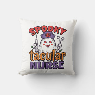 Cojín Decorativo Diseño de camiseta de fantasma de Halloween de enf