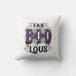 Cojín Decorativo Diseño de camiseta de fantasma vintage de Hallowee