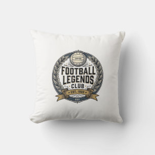 Cojín Decorativo Diseño de camiseta de fútbol vintage del club Foot