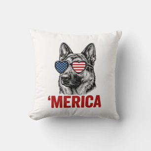 Cojín Decorativo Diseño de camiseta de gafas de sol con bandera de 