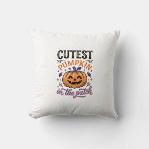 Cojín Decorativo Diseño de camiseta de Halloween de la calabaza más