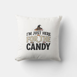 Cojín Decorativo Diseño de camiseta de sombrero de bruja de dulces