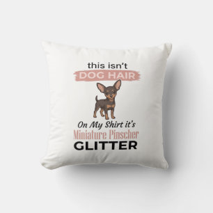 Cojín Decorativo Diseño de camiseta divertida para perro Pinscher M