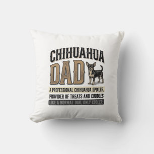 Cojín Decorativo Diseño de camiseta para amante de perros Chihuahua