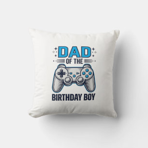 Cojín Decorativo Diseño de camiseta para papá del chico cumpleañero