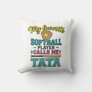 Cojín Decorativo Diseño de camiseta TATA Me Llama Jugador Favorito 