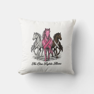 Cojín Decorativo Diseño de camiseta vectorial de caballo de apoyo a