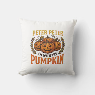 Cojín Decorativo Diseño de camiseta vintage de Halloween de Peter P