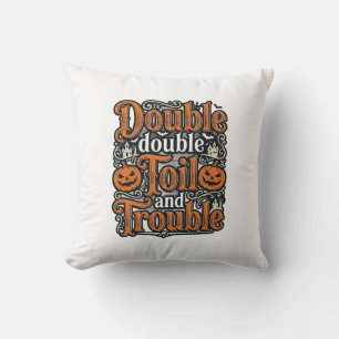Cojín Decorativo Diseño de camiseta vintage de Halloween Double Toi