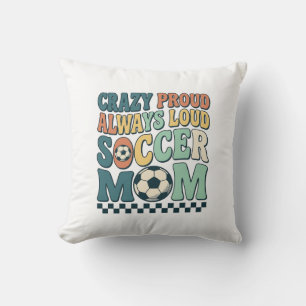 Cojín Decorativo Diseño de camiseta vintage orgullosa y ruidosa de 