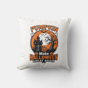 Cojín Decorativo Diseño de camiseta Vintage Pumpkin Halloween Great