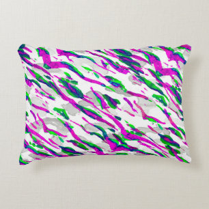 Cojín Decorativo Diseño de camuflaje acuático. Resumen de Safari Ti